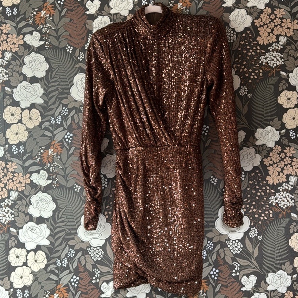 Ronny Kobo Jane dress brown size Small - Picture 4 of 5